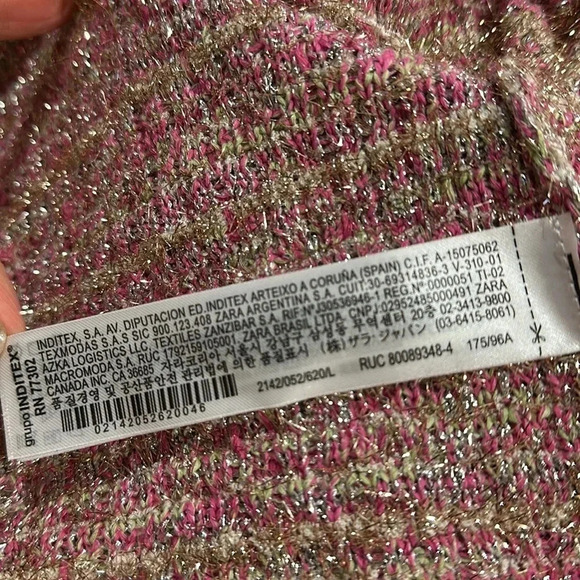 Zara CHECK KNITLurix CARDIGAN w - Picture 11 of 15